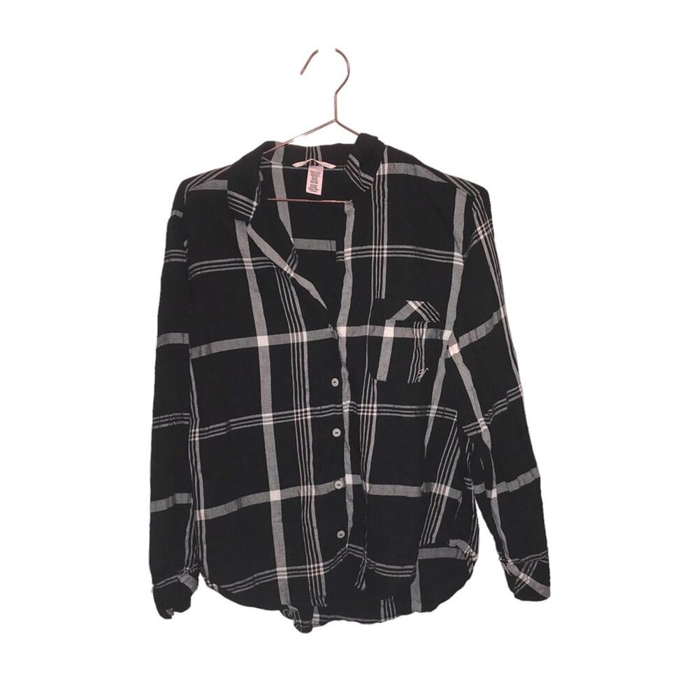 Victoria's Secret Plaid Pajama Top size small